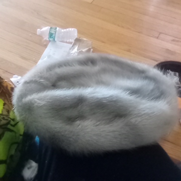 Real fur hat